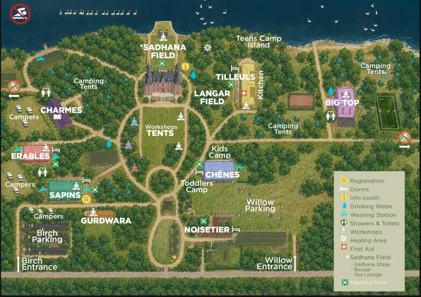 Festival site map